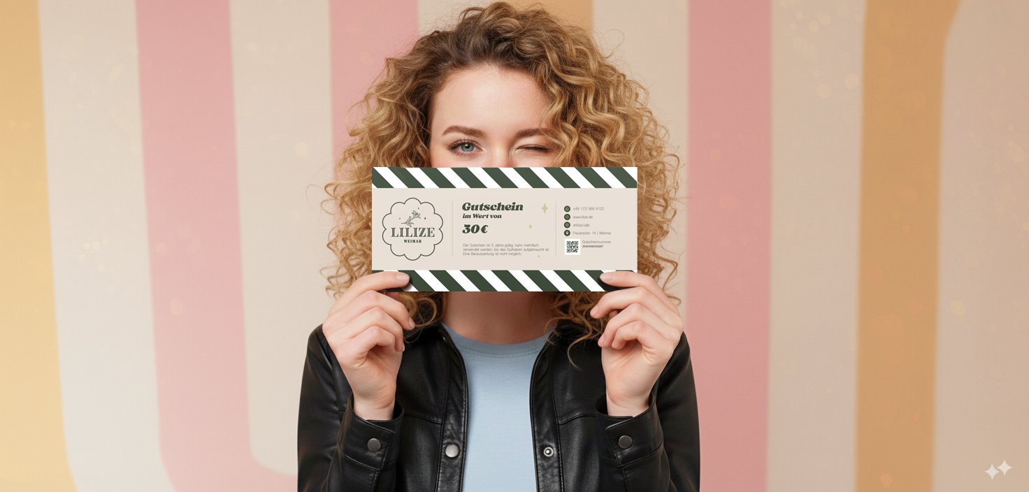 Gift voucher with handmade treats from LILIZE Café